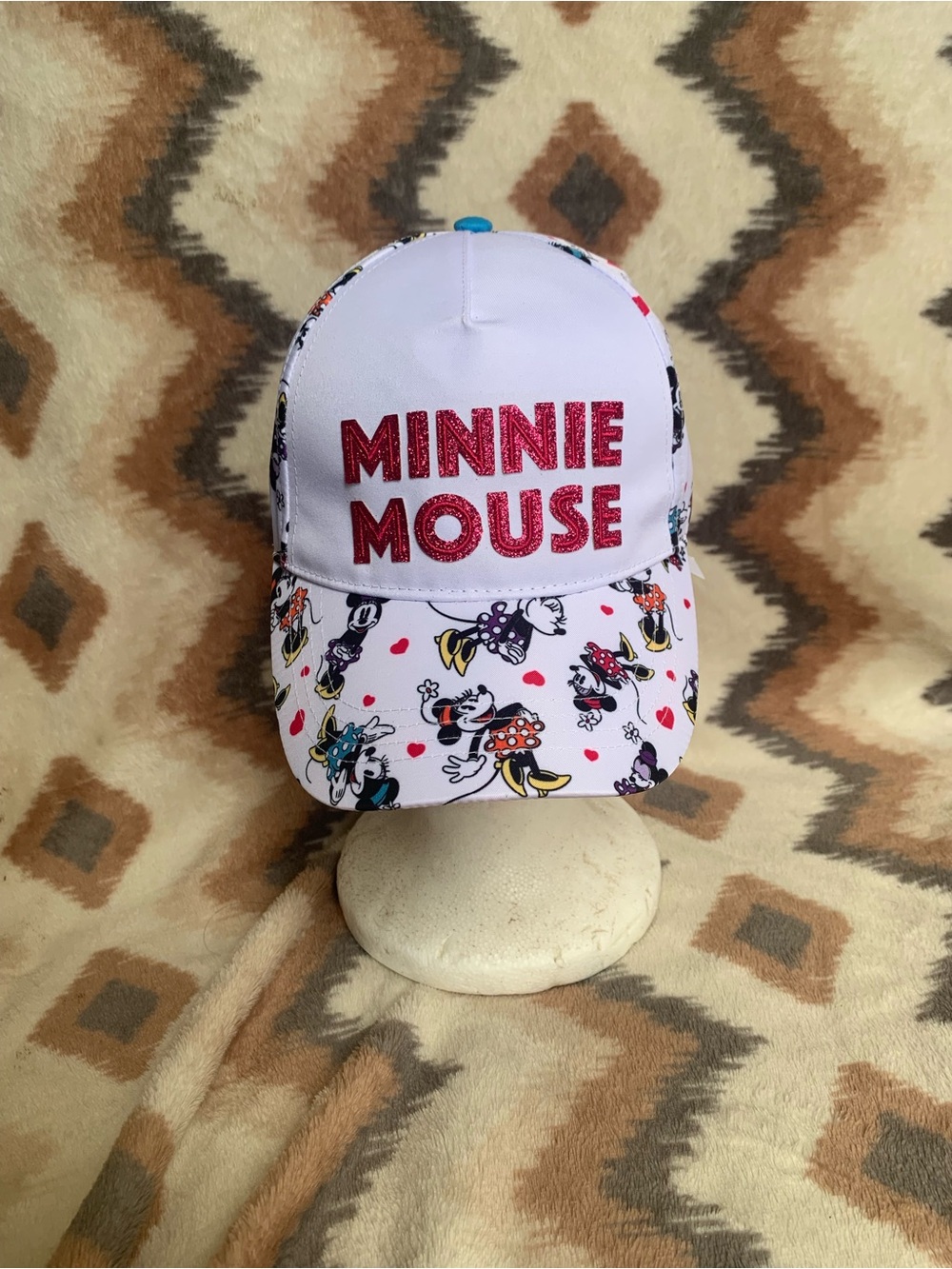 Disney Parks Minnie Mouse Youth Baseball Snapback Cap DISNEYLAND New